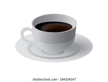 Cup of black coffee
