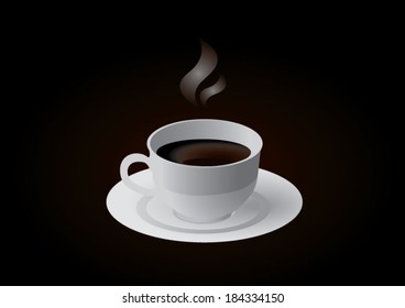 Cup of black coffee