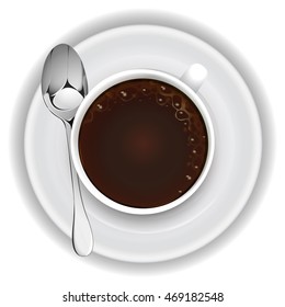 Cup of black coffee 