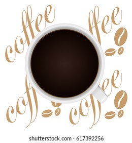    A cup of black coffee 