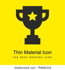 Cup bright yellow material minimal icon or logo design