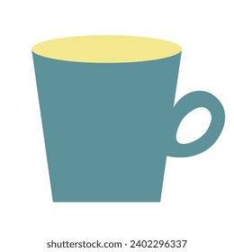 Tasse Business Icon in flachem Stil in Vektorgrafik. abstraktes Bild für den Aufkleber der Website