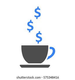 Cup. Business icon on a white background