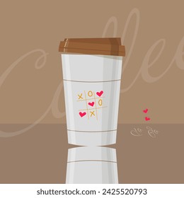 Tasse Kaffee. Vektor. Bilder. Vorlage. Illustration EPS10. Trink.