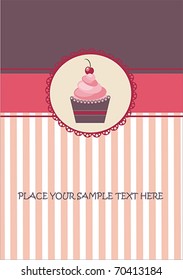 cup cake card