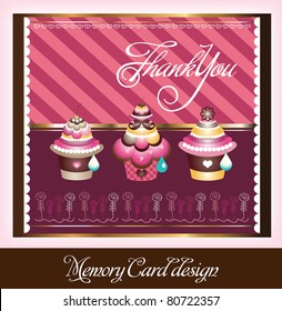 cup cake card collection