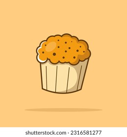 Ilustración del icono del vector de dibujos animados de la copa. Vector Premium Aislado De Icono De Aperitivo De Comida. Estilo de dibujo plano