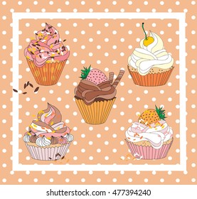 Cup cake chocolate