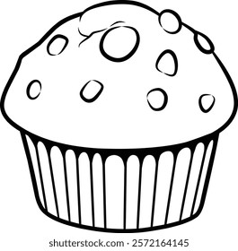 cup cake coloring page printable