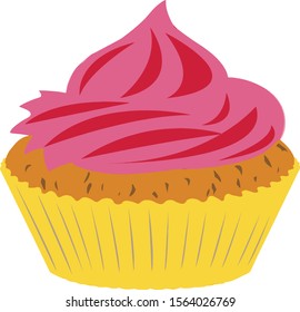 Cup Cake Design For Illustration
