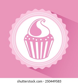 cup cake  design, vector illustration eps10 graphic 