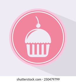cup cake design, vector illustration eps10 graphic 