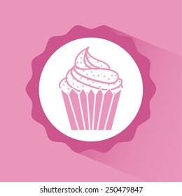 cup cake design, vector illustration eps10 graphic 