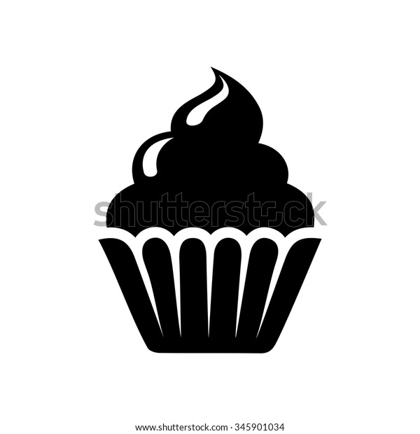 Cup Cake Icon Stock Vector Royalty Free