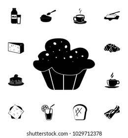 cup cake icon. Breakfast Icon. Premium quality graphic design. Signs, symbols collection, simple icon for websites, web design, mobile app