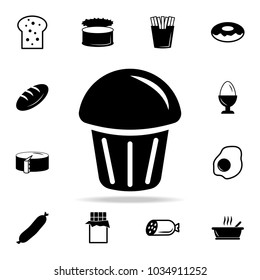 cup cake icon. Detailed set of food and drink icons. Premium quality graphic design. One of the collection icons for websites, web design, mobile app on white background
