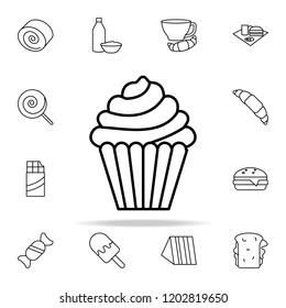 cup cake icon. Fast food icons universal set for web and mobile