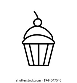 cup cake icon, Muffin Cupcake Icon, cupcake, web icon. vector design