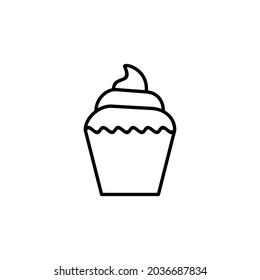 cup cake icon, Muffin Cupcake Icon, cupcake, web icon. vector design