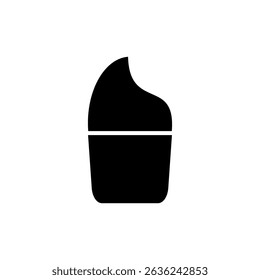 Icono de la torta de la taza para los App y los Sitios web. Señal y símbolo de la torta de la taza