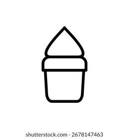 Cup-Kuchen-Symbol für Apps und Websites. Tasse Kuchen Zeichen und Symbol