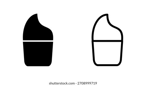 Cup cake icon symbol for apps and websites. Cup cake sign and symbol
