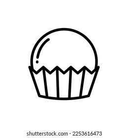 cup cake icon vector design template in white background