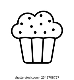 cup cake icon vector design template elegant style