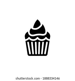 
Cup Cake icon in vector. Logotype