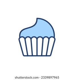 Cup Kuchen Symbol Vektor. Cupcakes-Zeichen und Symbol