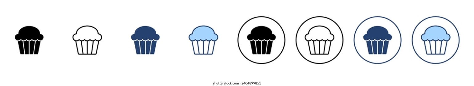 Vector de icono de pastel de copa. Símbolo de la tarta de la copa