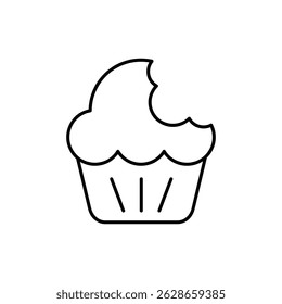 Copo Bolo ícone vetor ilustração stock