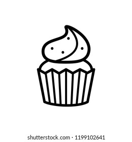 cup cake icon vector template