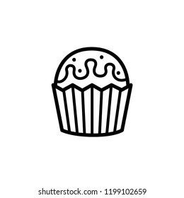 cup cake icon vector template