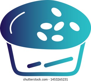 Cup cake icon for your project
