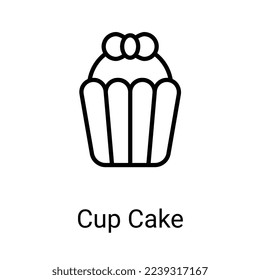  Cup cake icons with white background