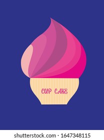 Cup Cake Logo Design. Cupcake Vector Design Template