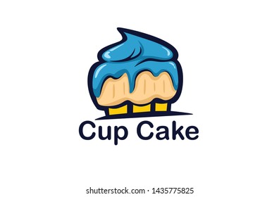 Cup Cake Logo, Modern design, Vector illustration 04
