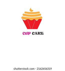 cup cake minimalist logo or illustration