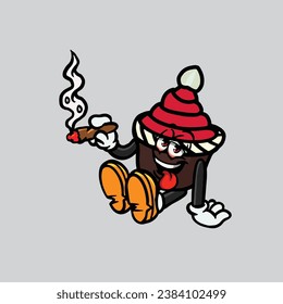 cup cake pie waffle smoking joint and hold nug from weed cannabis bud flower marijuana