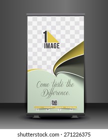 Cup Cake Roll Up Banner Design