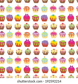 cup cake seamless pattern