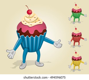 Cup Cake Shows Empty Hands