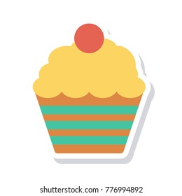 cup cake sticker icon