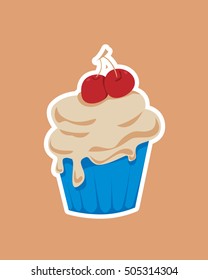 cup cake toping cherry
