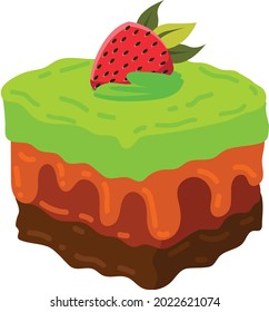 Cup cake vector art and illustration