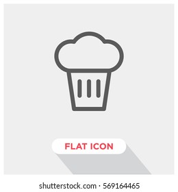 Cup cake vector icon