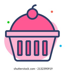 icono de línea vectorial de la taza. Icono de línea vector simple