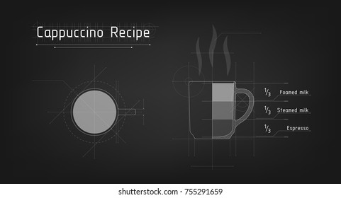 A cup of cappuccino