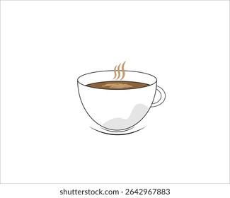 A cup of cappuccino with a creamy face
